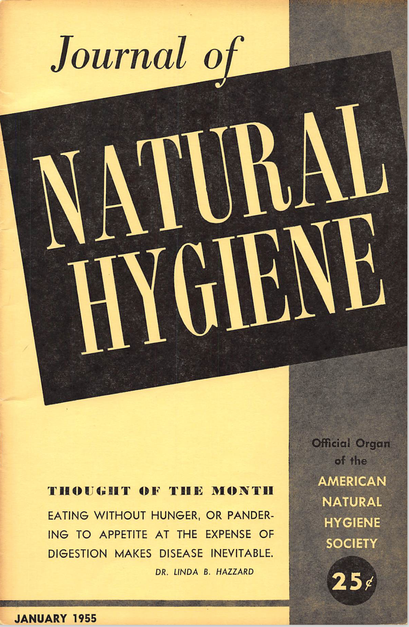 Journal of Natural Hygiene January 1955